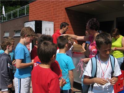 Uitreiking van de medailles