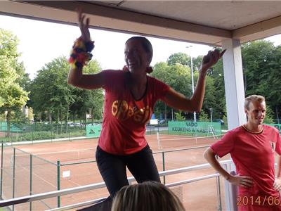 Kijken naar België - Rusland bij taverne Hemelrijck