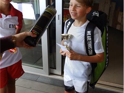 Enkel Jongens U12 3, winnaar Brant Jesse