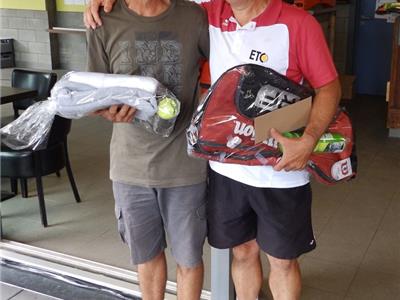 Enkel Heren 55 3 (N.G. - C+30/4), tweede plaats Cools Alfons, winnaar Aertsen Rene